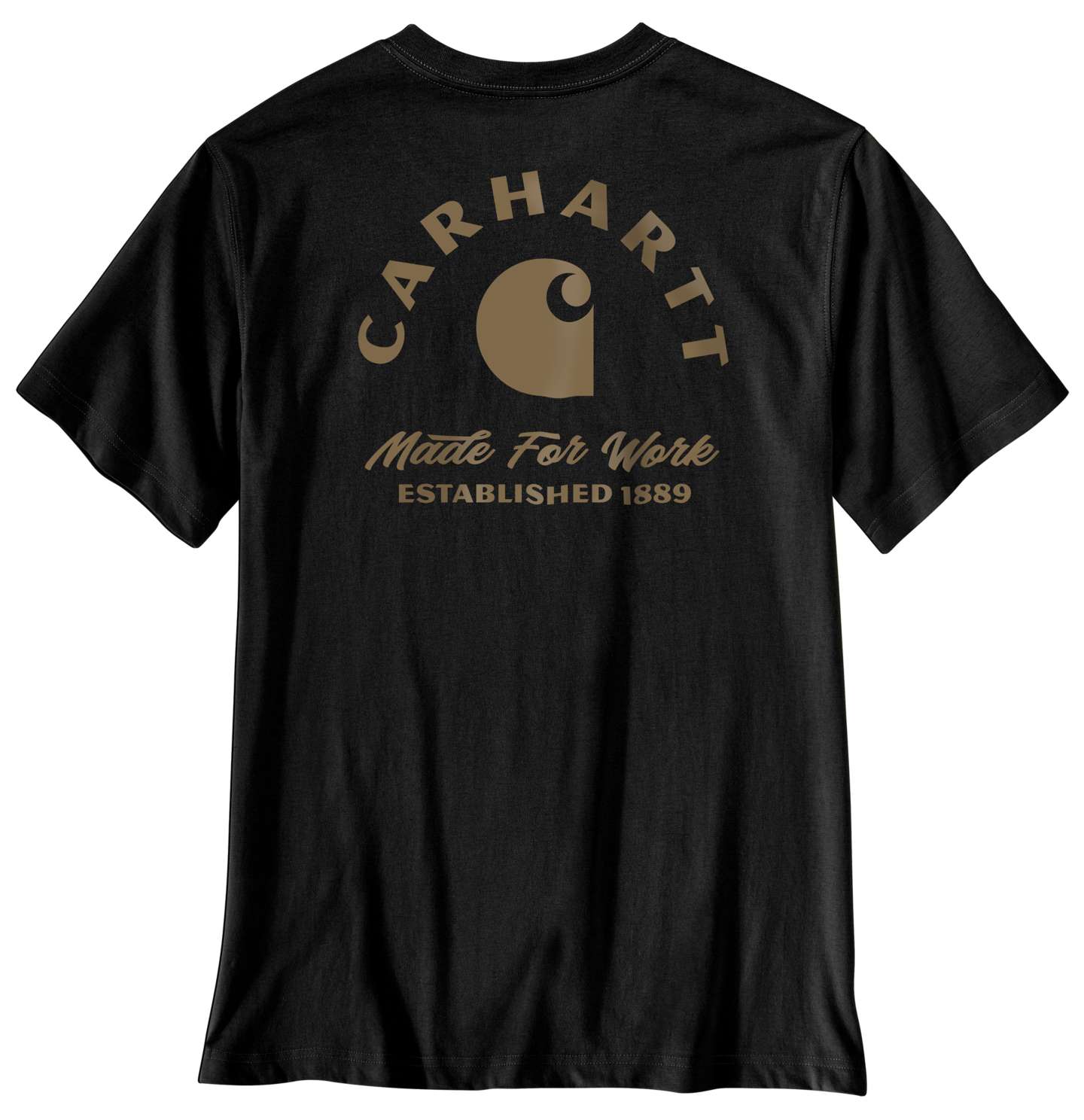 Мужская футболка Carhartt Irvine Relaxed Work, цвет: Чёрный — фото 1
