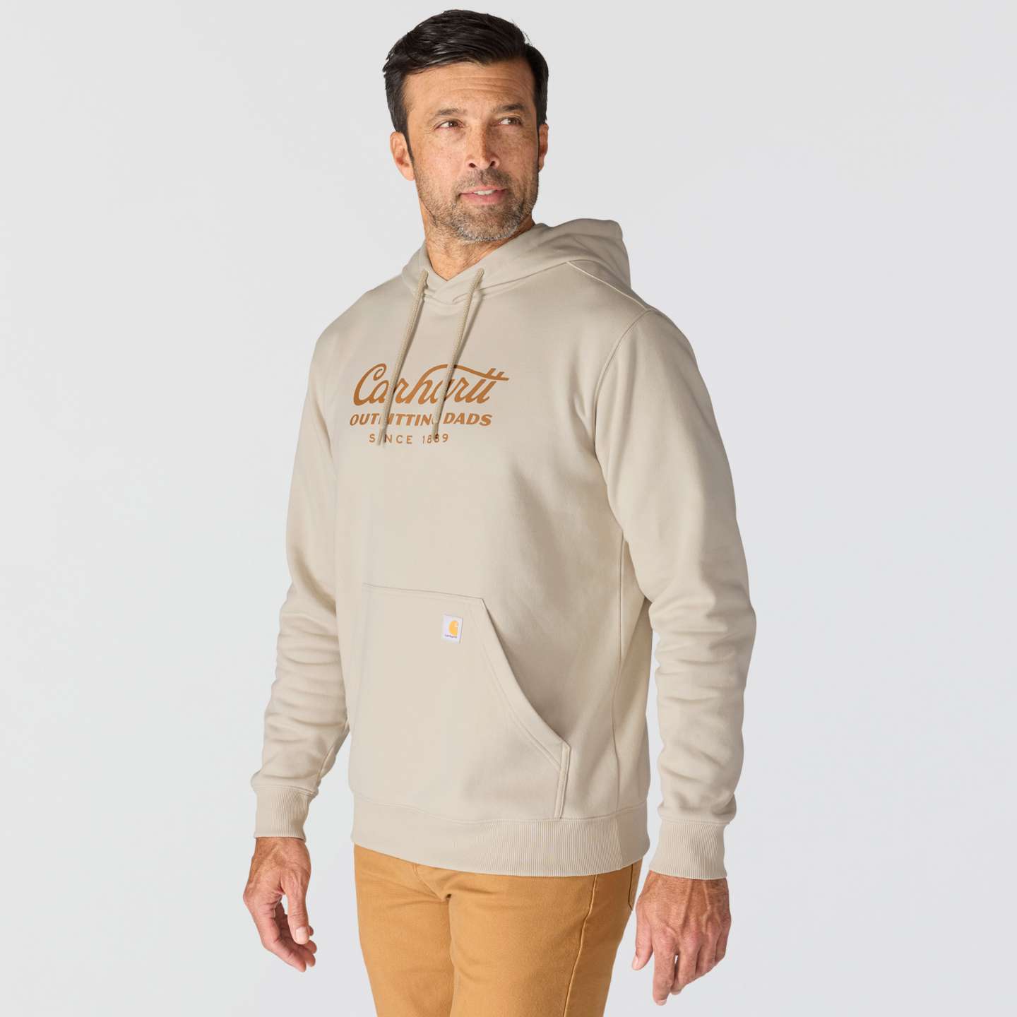 Мужская толстовка Carhartt Sawyer Dad, цвет: Cobblestone — фото 2