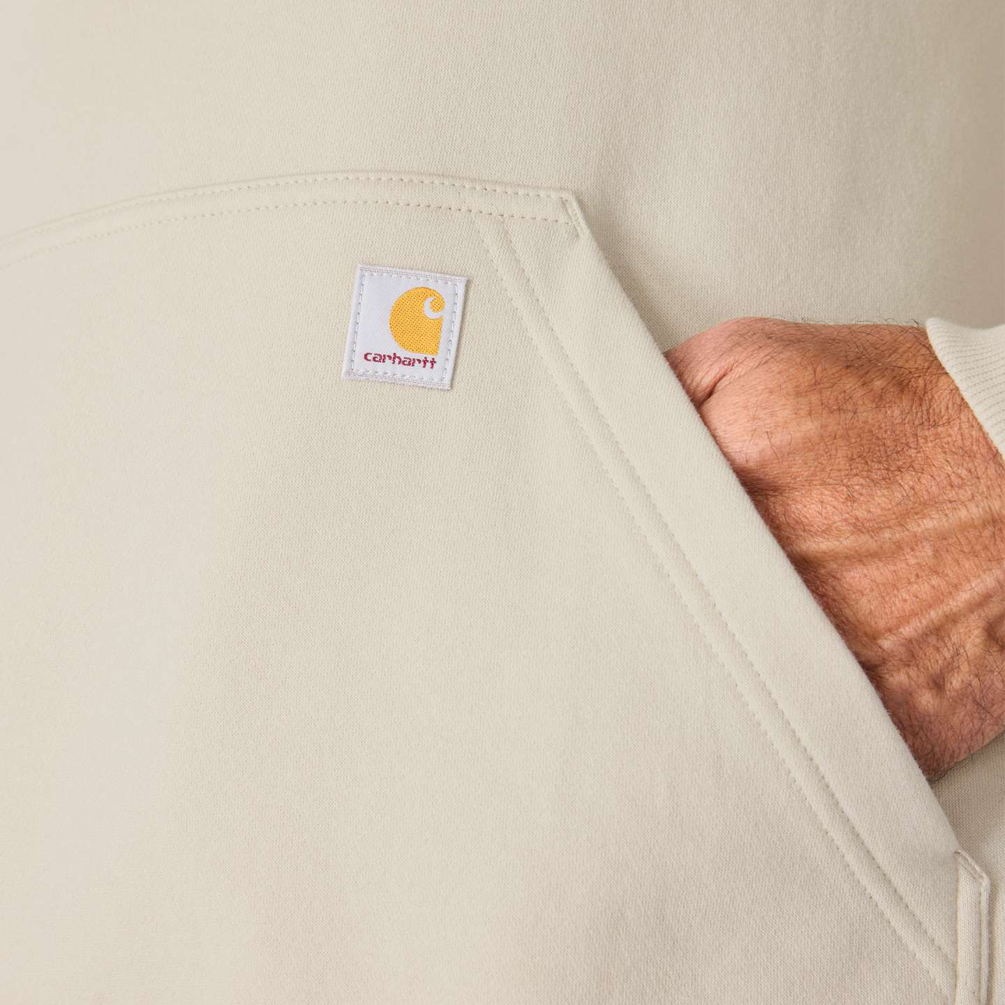 Мужская толстовка Carhartt Sawyer Dad, цвет: Cobblestone — фото 6