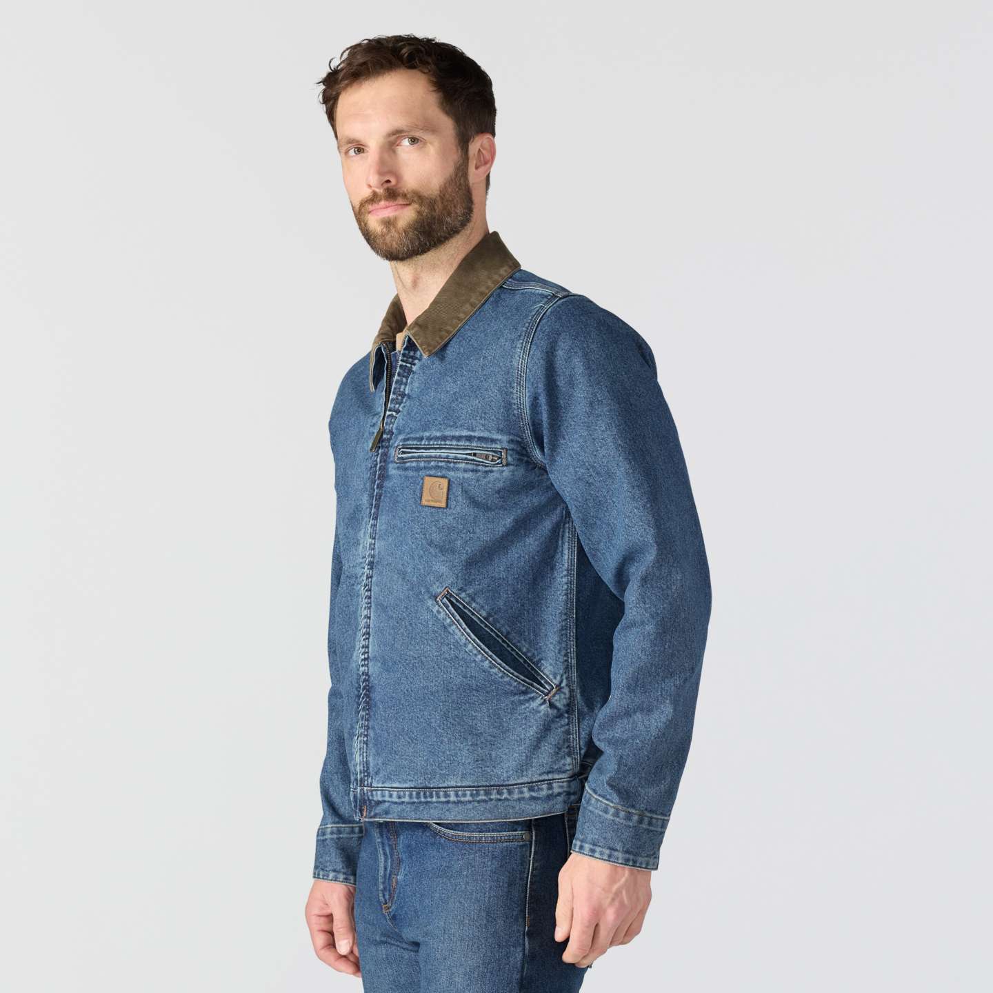 Мужская куртка Carhartt Denim Detroit, цвет: Muskegon — фото 3