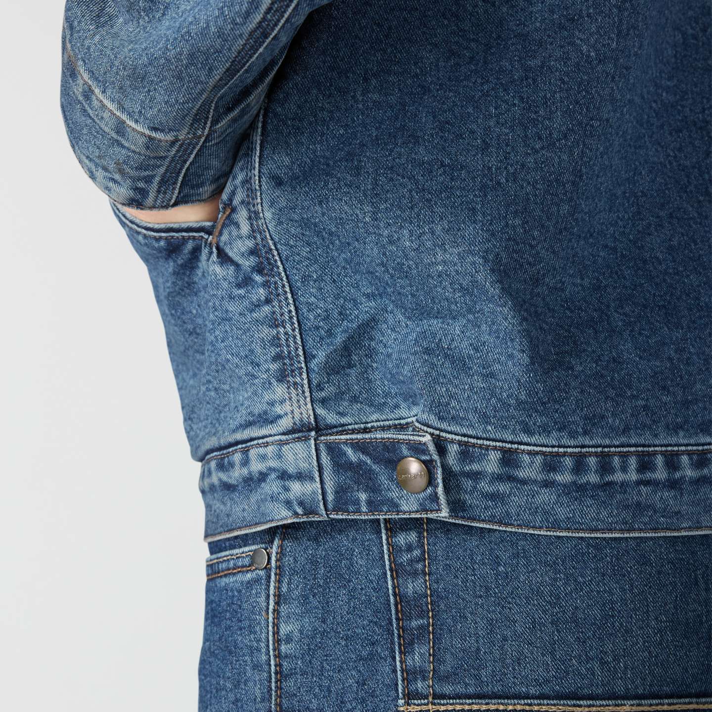 Мужская куртка Carhartt Denim Detroit, цвет: Muskegon — фото 8