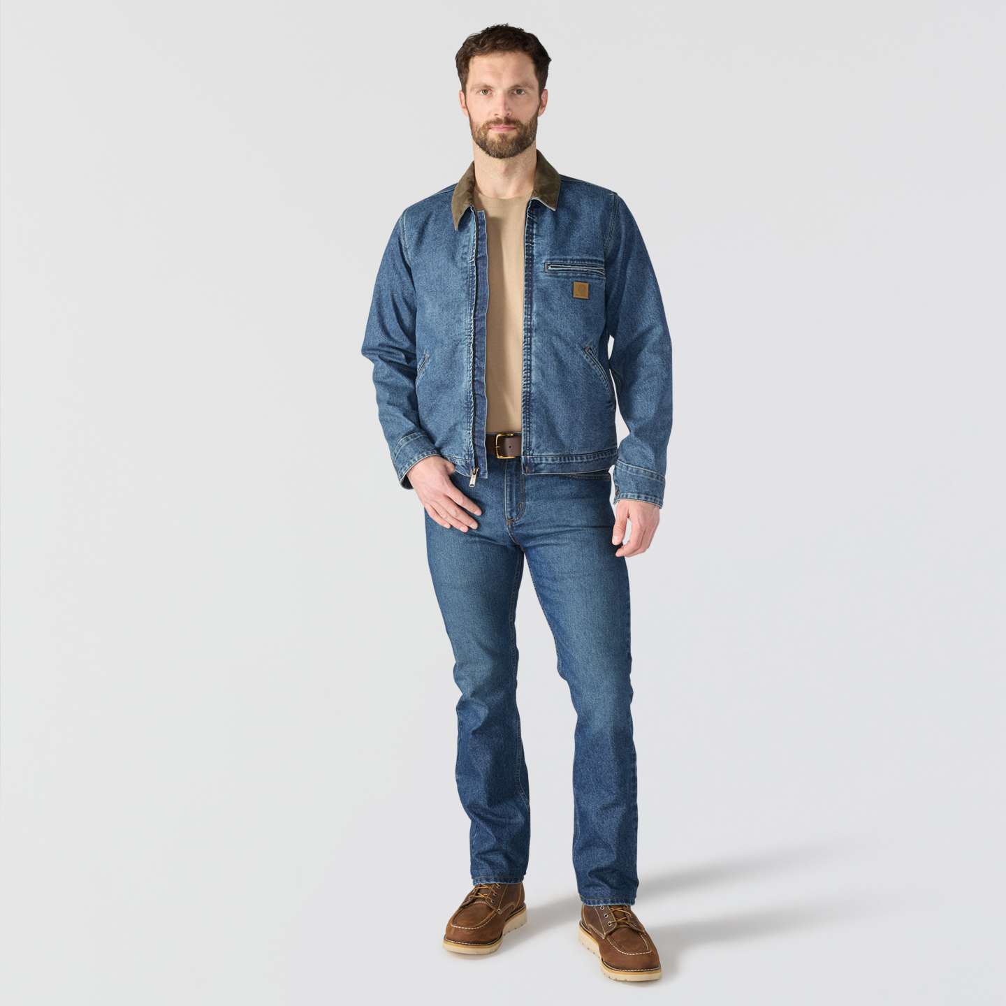 Мужская куртка Carhartt Denim Detroit, цвет: Muskegon — фото 4