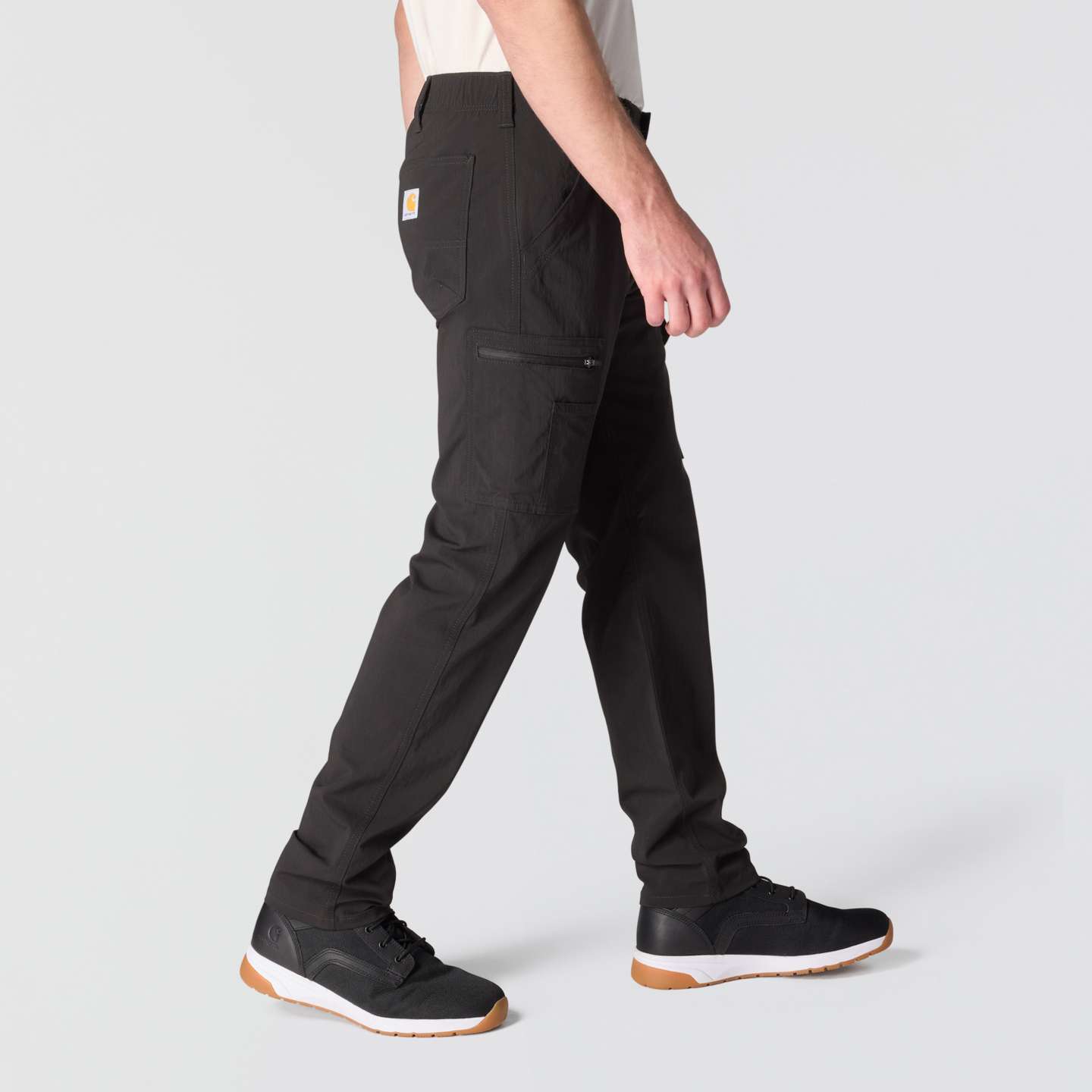 Мужские брюки Carhartt Relaxed Tapered Force Ripstop Cargo Pant, цвет: Чёрный — фото 5