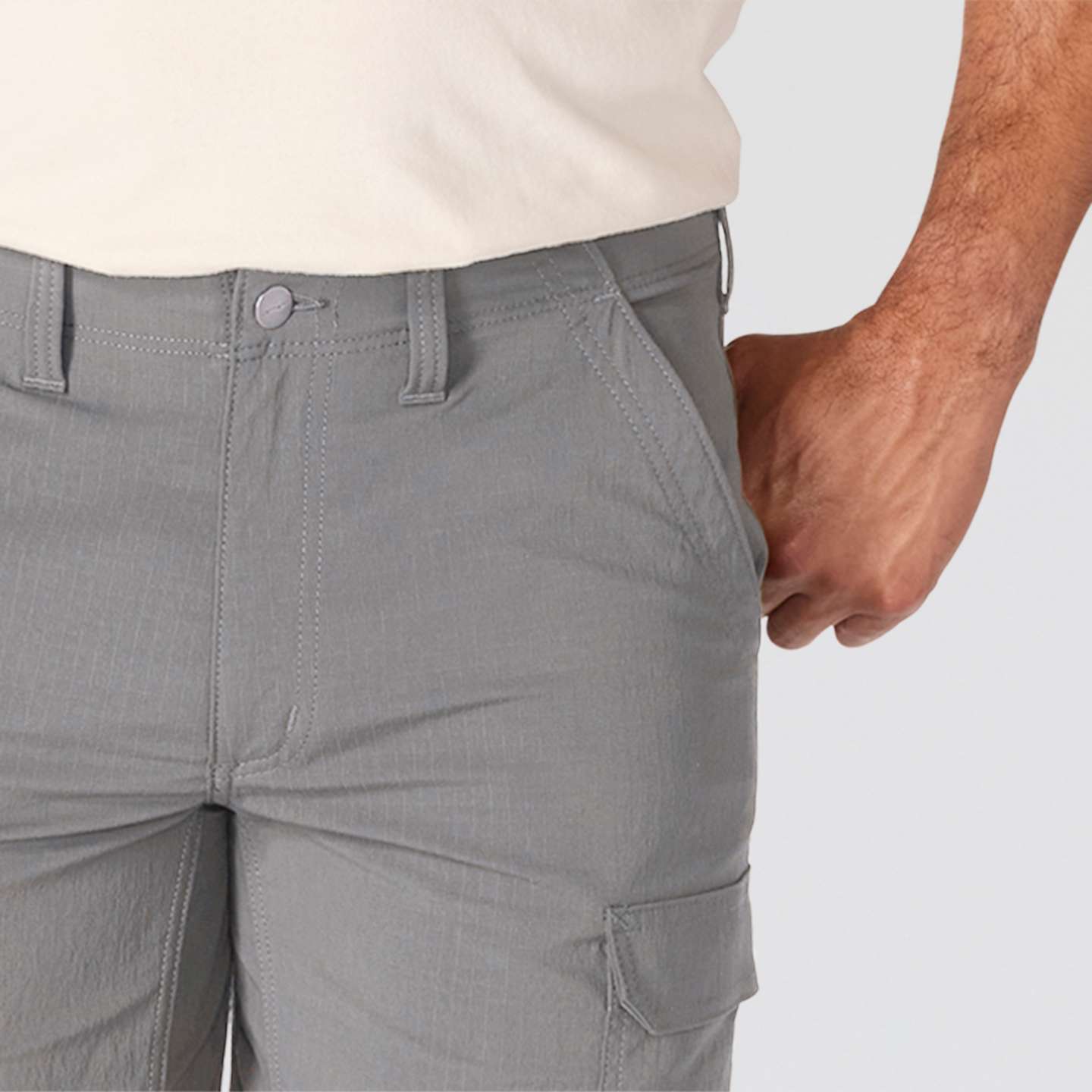 Мужские шорты Carhartt Relaxed 10" Force Ripstop Cargo Short, цвет: Асфальтовый — фото 3