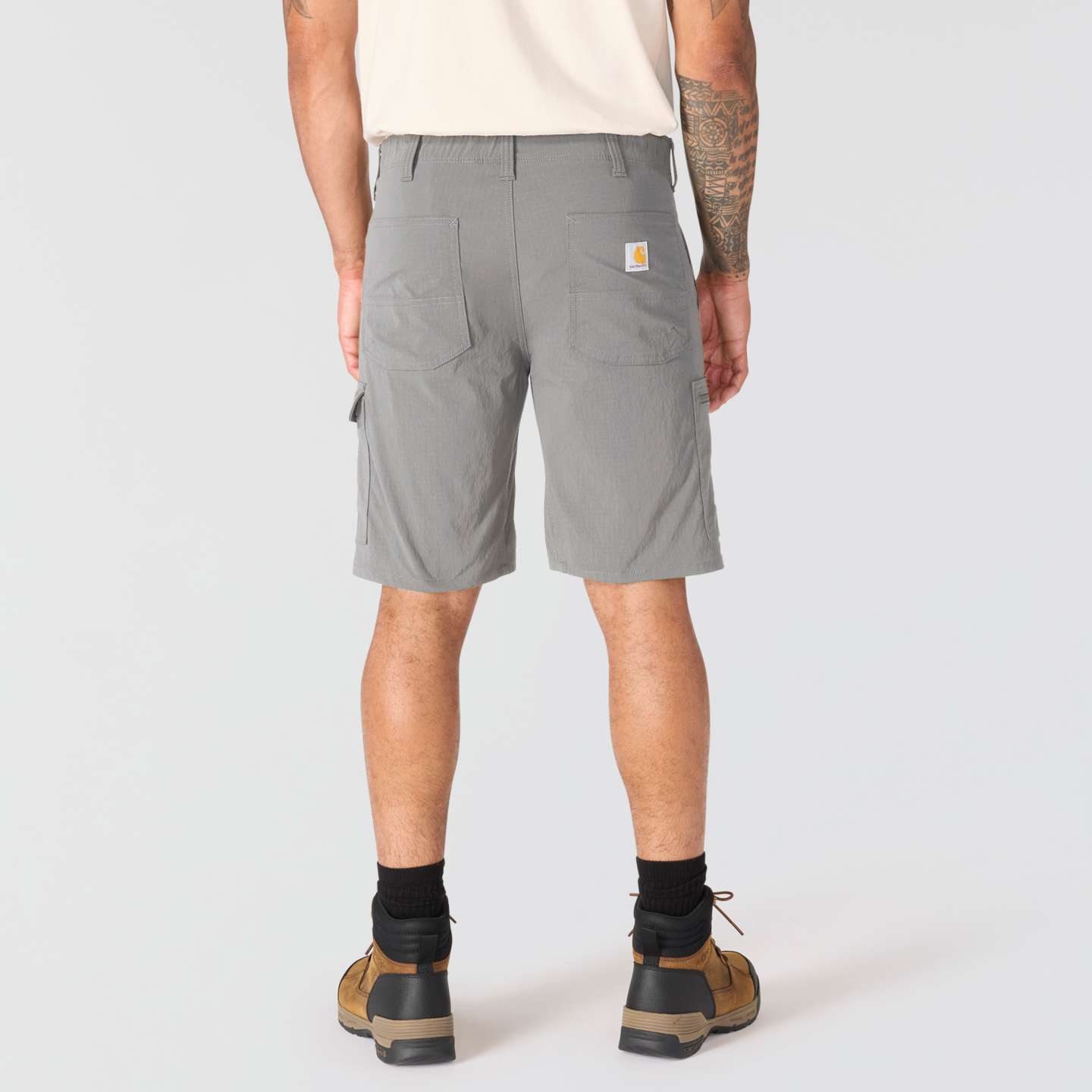 Мужские шорты Carhartt Relaxed 10" Force Ripstop Cargo Short, цвет: Асфальтовый — фото 2