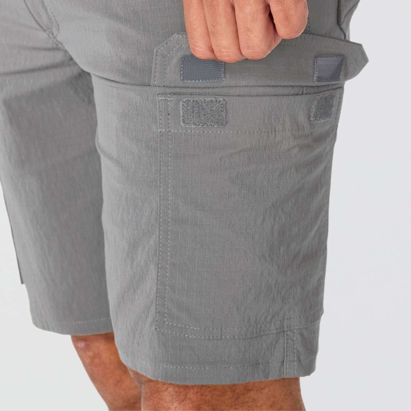 Мужские шорты Carhartt Relaxed 10" Force Ripstop Cargo Short, цвет: Асфальтовый — фото 6