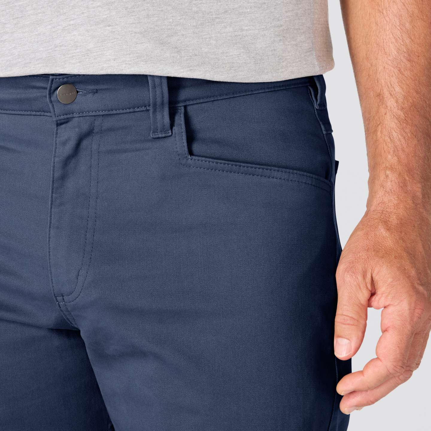 Мужские брюки Carhartt Relaxed Straight Force Huron Pant, цвет: Тёмно-синий — фото 3