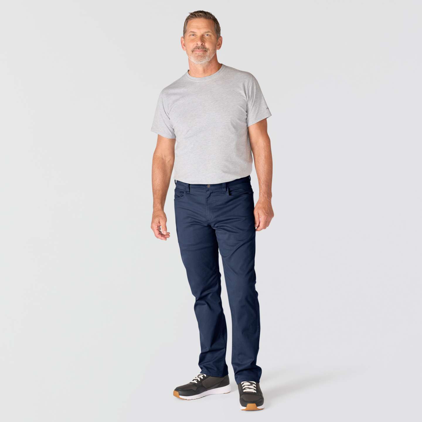 Мужские брюки Carhartt Relaxed Straight Force Huron Pant, цвет: Тёмно-синий — фото 4