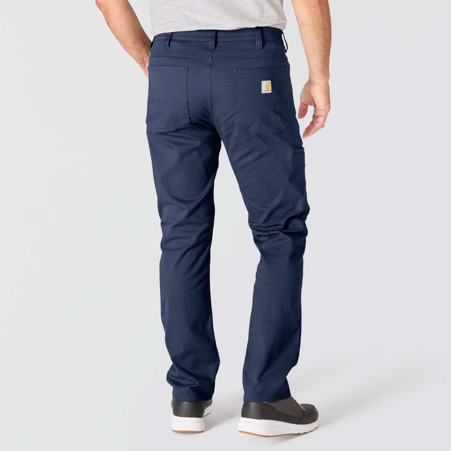 Мужские брюки Carhartt Relaxed Straight Force Huron Pant, цвет: Тёмно-синий — фото 2