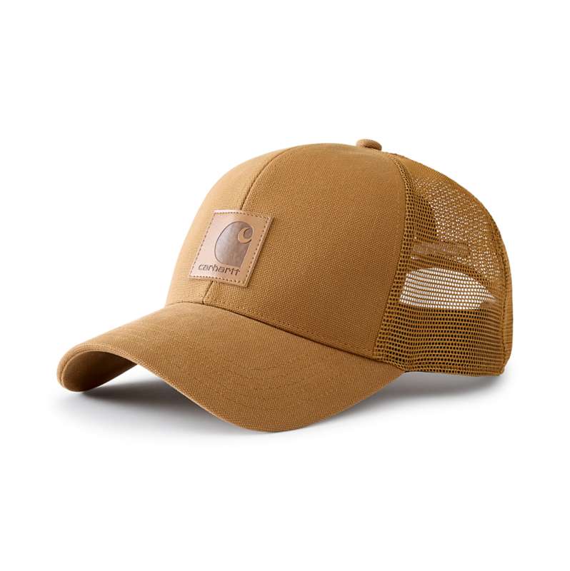 Carhartt  Carhartt Brown Washed Duck Mesh-Back Cap