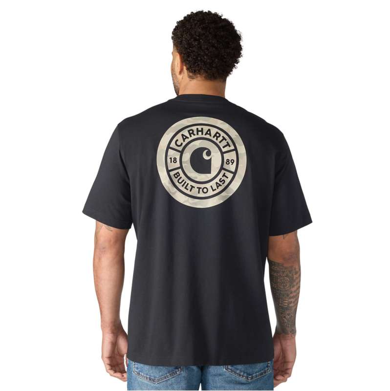 Carhartt  Black Irvine Relaxed Camo Rivet T-Shirt