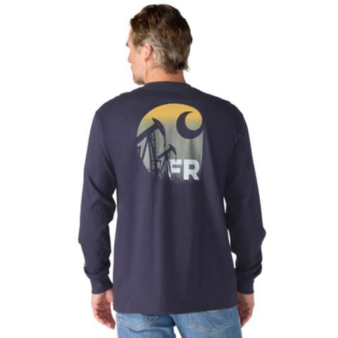 Мужские футболки Carhartt FR Force Irvine Loose LS Oil Rig T-Shirt