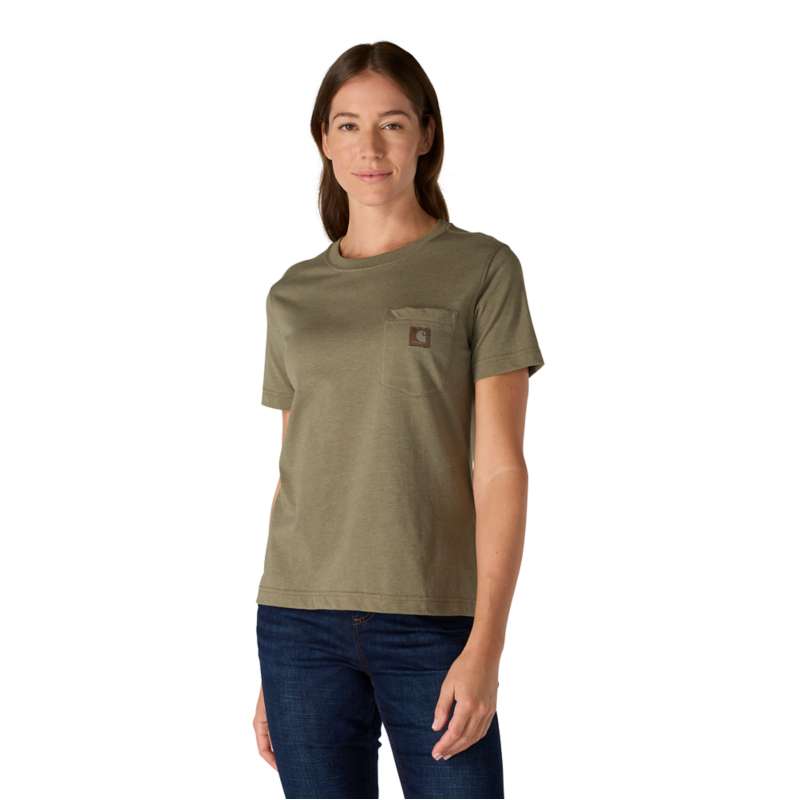 Carhartt  Dusty Olive Heather Women's Irvine Relaxed T-Shirt