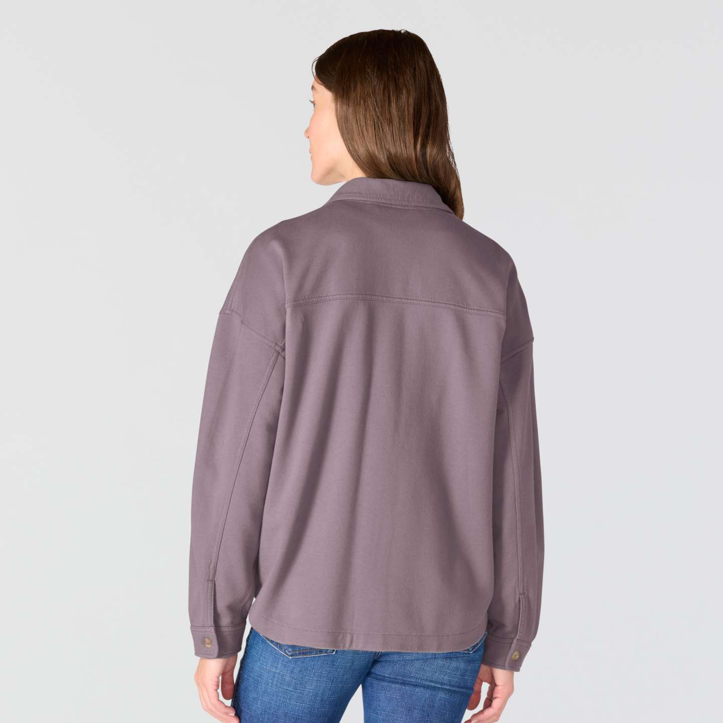 Женская рубашка Carhartt Durham Knit Overshirt, цвет: Пепельный ягодный — фото 4
