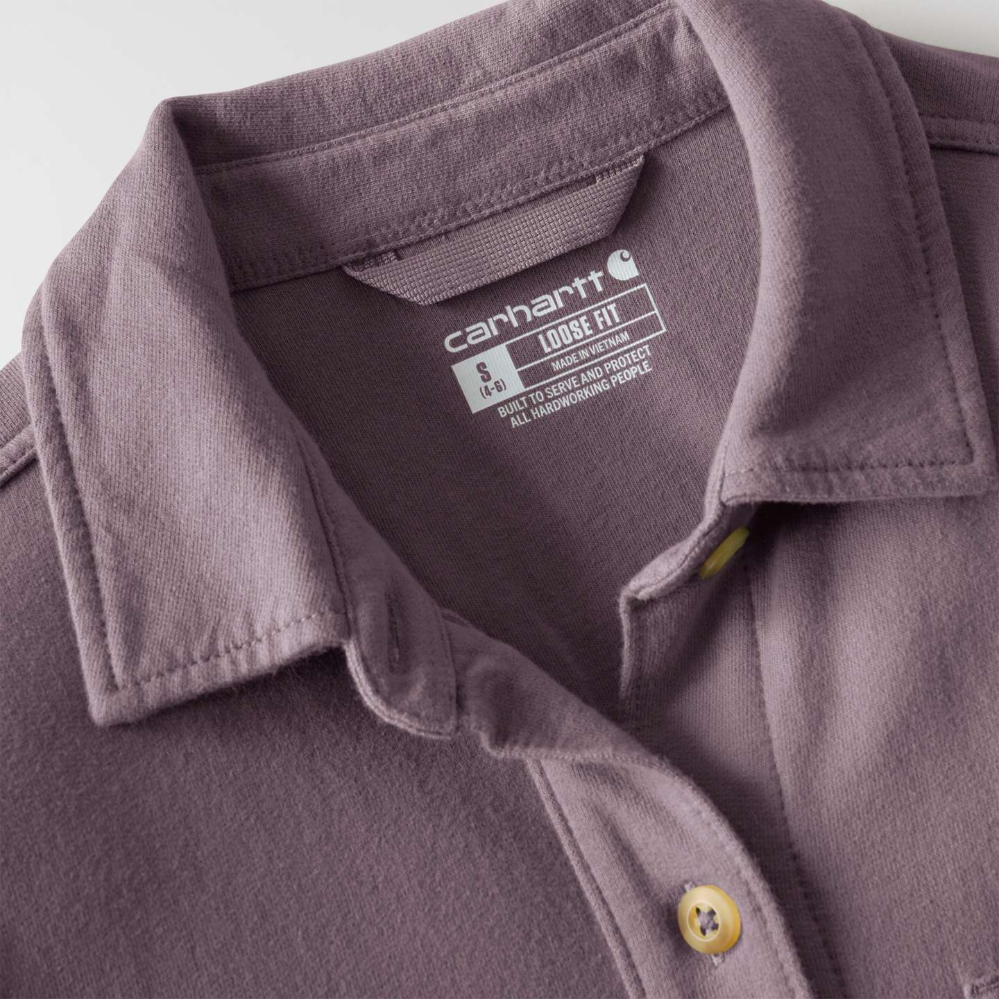 Женская рубашка Carhartt Durham Knit Overshirt, цвет: Пепельный ягодный — фото 6