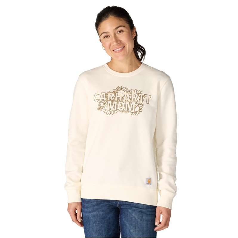 Carhartt  Eggshell Women's Sawyer Mothers Day Crewneck Sweatshirt