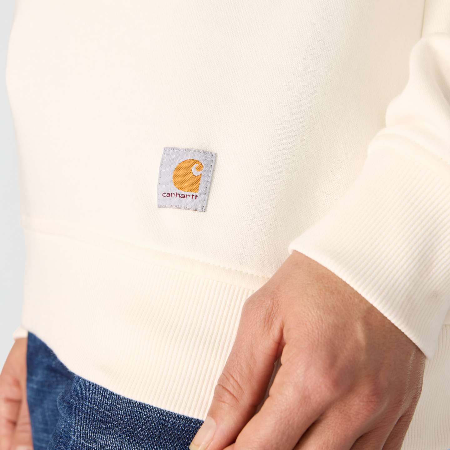 Женская толстовка Carhartt Sawyer Mothers Day Crewneck, цвет: Яичная скорлупа — фото 6