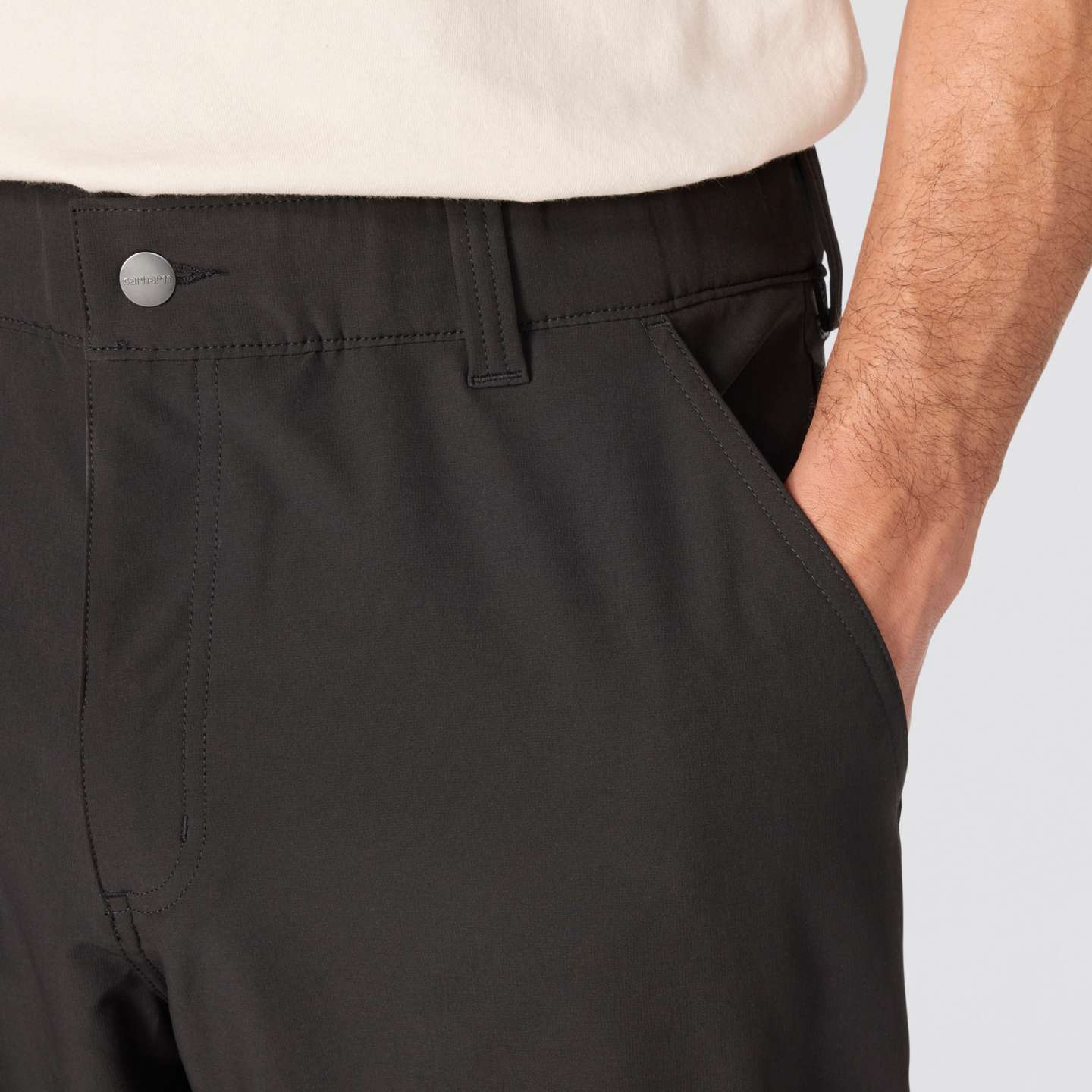 Мужские брюки Carhartt Slim Tapered Force Phoenix Pant, цвет: Чёрный — фото 3