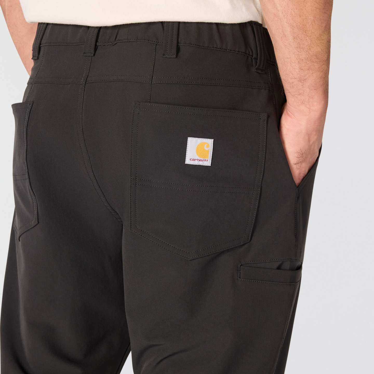 Мужские брюки Carhartt Slim Tapered Force Phoenix Pant, цвет: Чёрный — фото 5