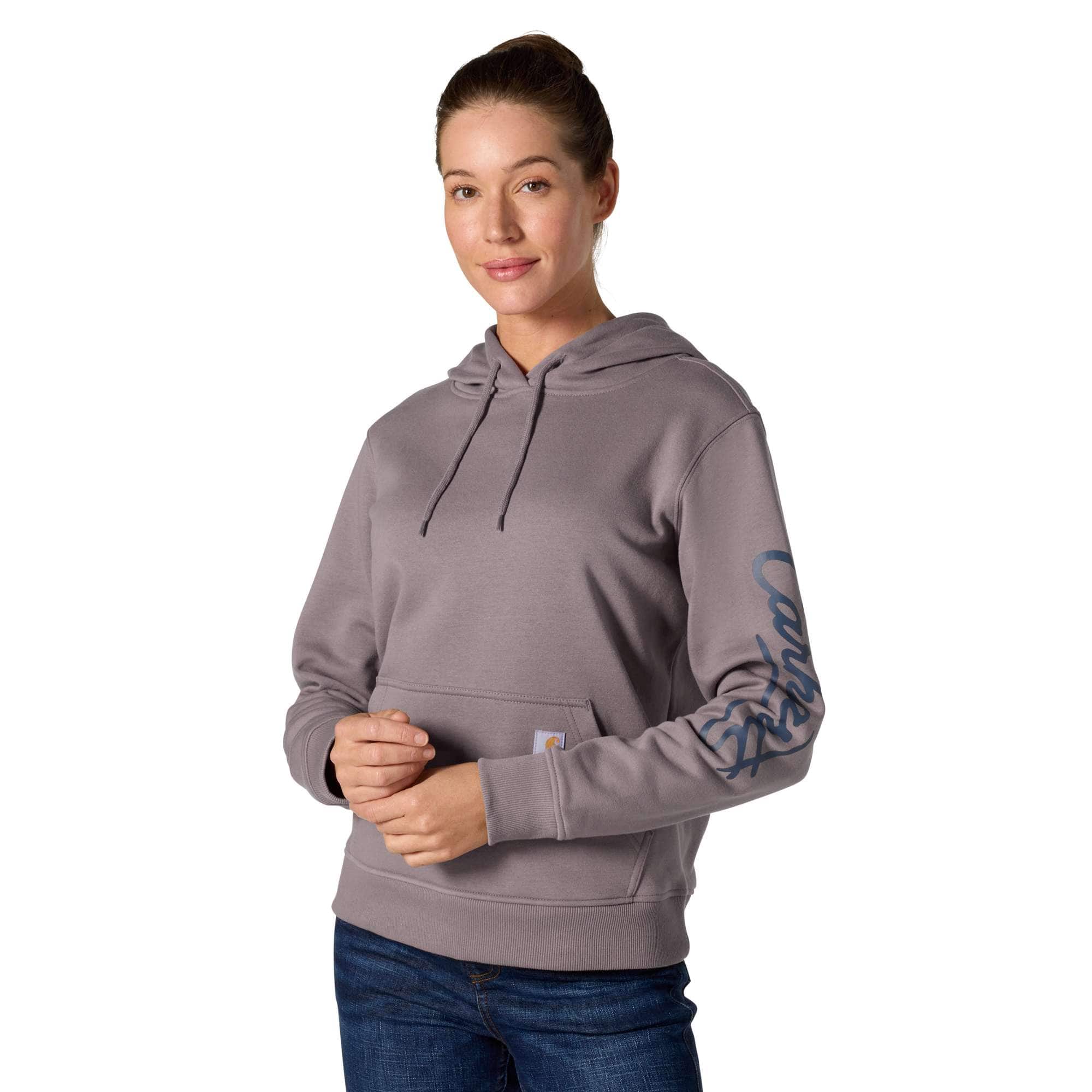 Women's Sawyer Script Logo Sleeve Hoodie | Carhartt
