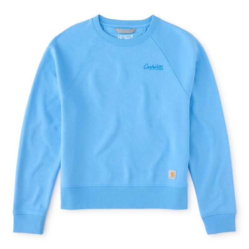 Carhartt  Tranquil Blue Women's Sawyer Crewneck Sweatshirt