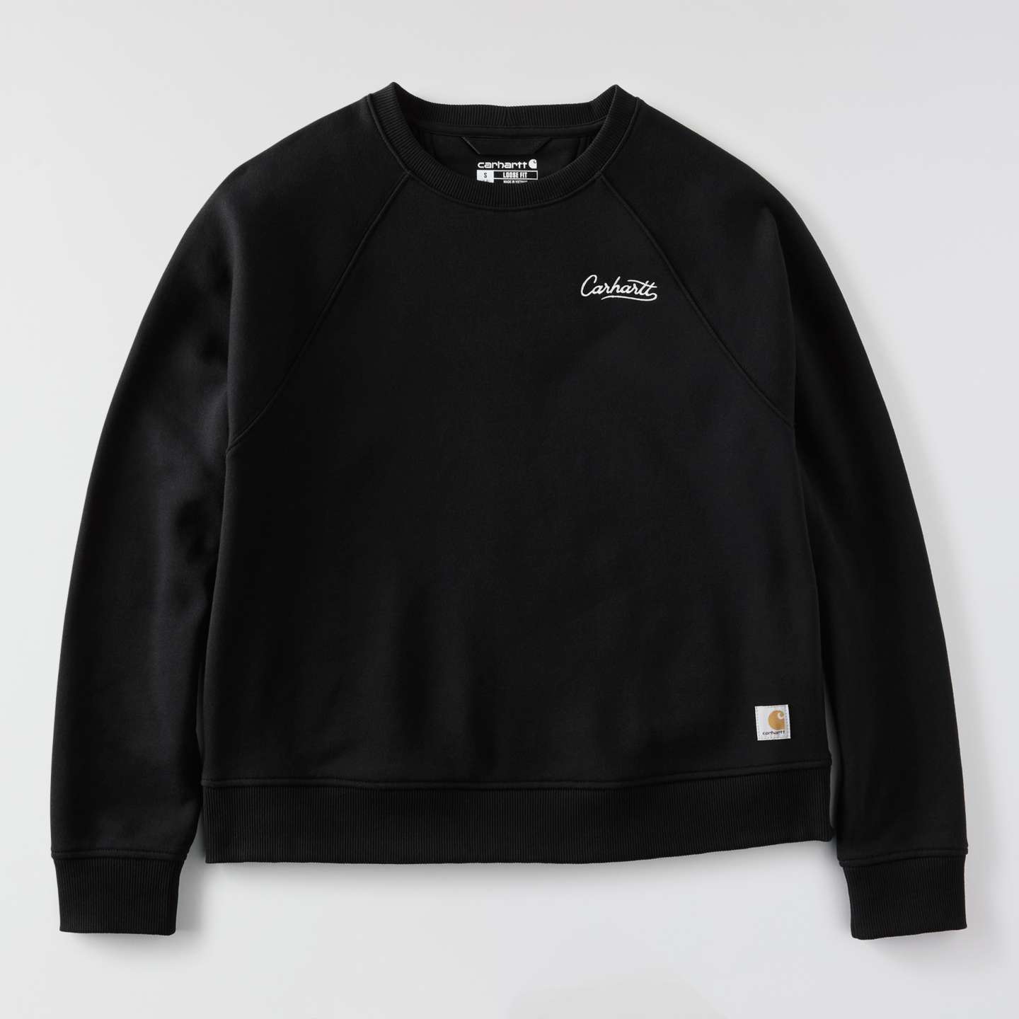 Женские толстовки Carhartt Sawyer Crewneck, цвет: Чёрный — фото 7