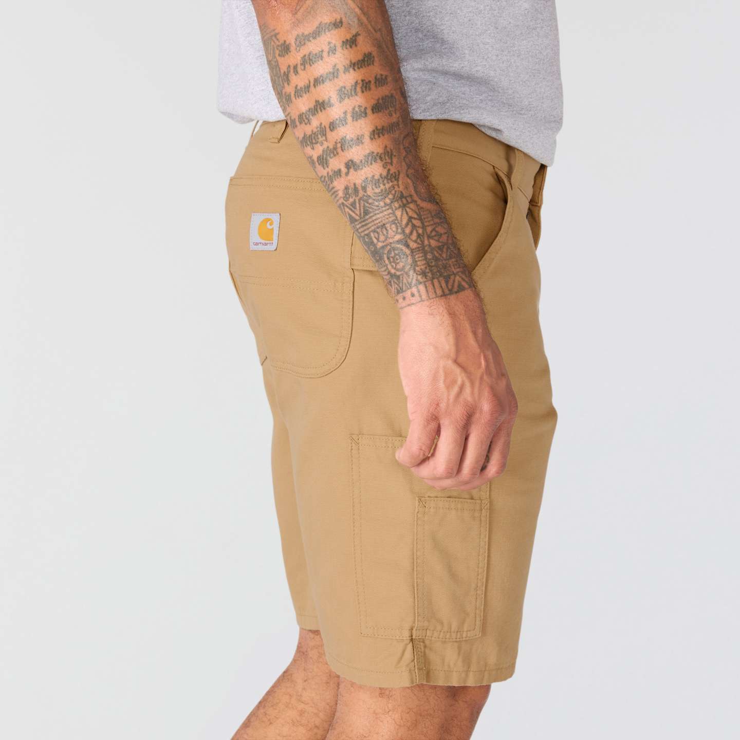 Мужские шорты Carhartt Loose 9" Stateline Short, цвет: Тёмный хаки — фото 4
