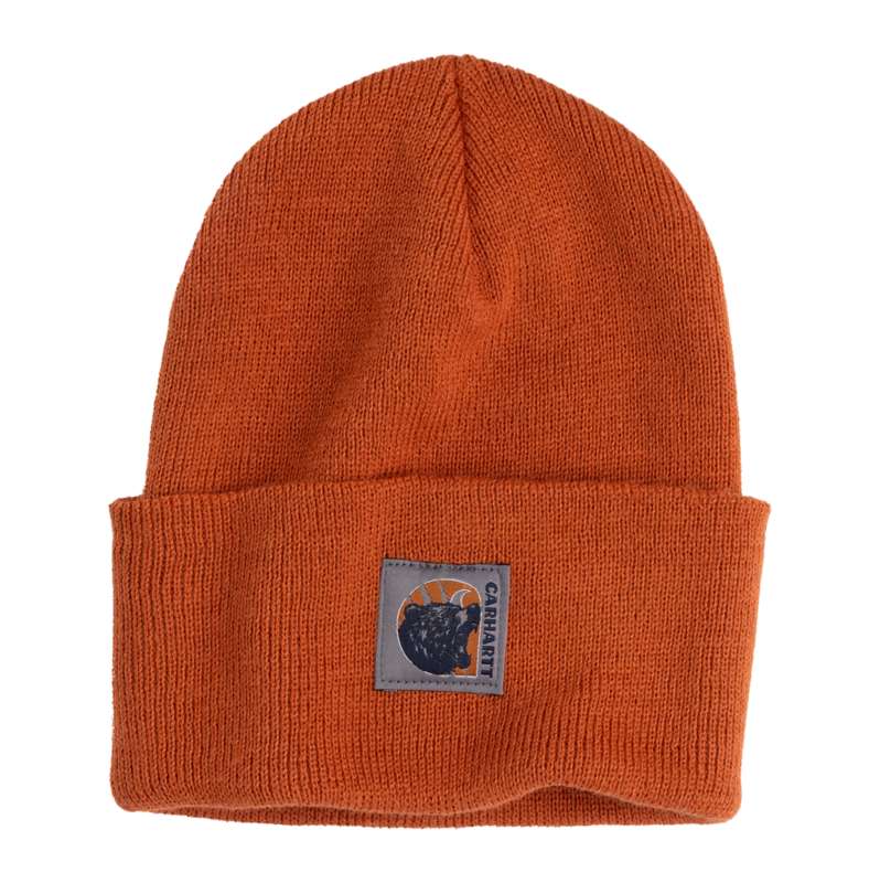 Carhartt  Homestead Red Watch Cap Graphic Beanie