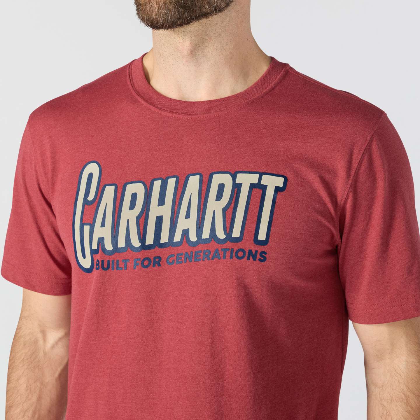 Мужская футболка Carhartt Irvine Relaxed Generations, цвет: Янтарный меланжевый — фото 3