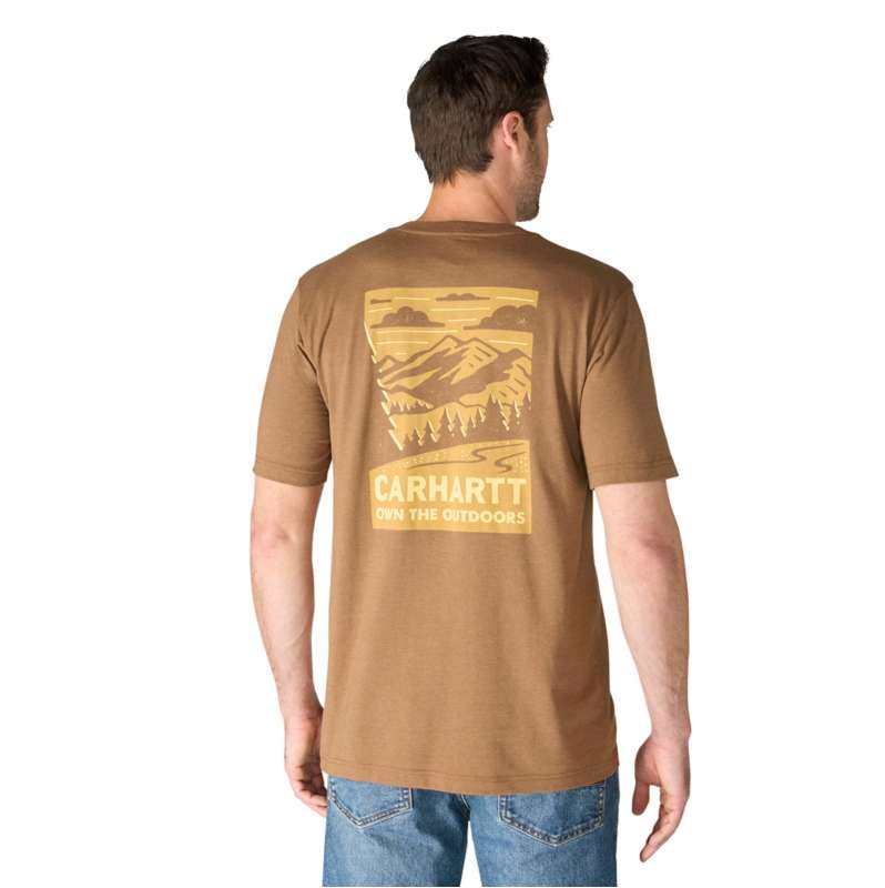 Carhartt  Red Duck Heather Irvine Relaxed Outdoor T-Shirt