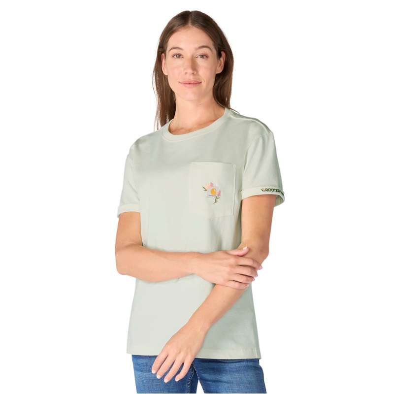 Carhartt  Smoked Teal Women's Dearborn Loose Floral T-Shirt