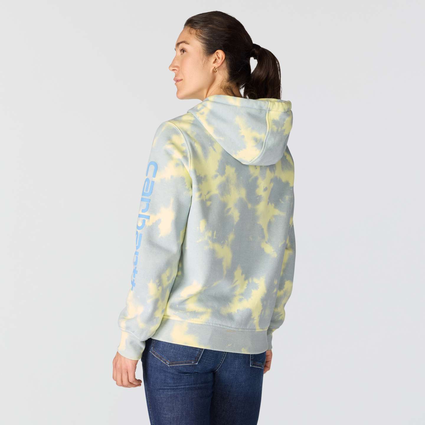 Женская толстовка Carhartt Marquette Printed, цвет: Синий камуфляжный — фото 4