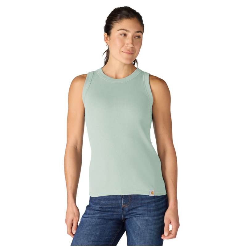 Carhartt  Smoked Teal Women's TENCEL™ Fiber Series Fitted Ribbed Tank