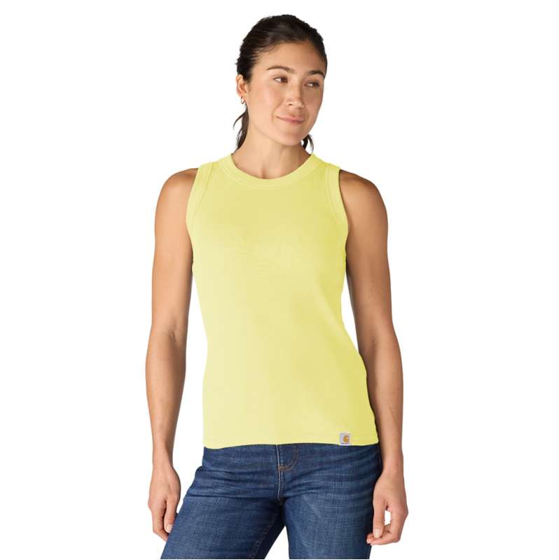 Carhartt  Celestial Yellow Women's TENCEL™ Fiber Series Fitted Ribbed Tank