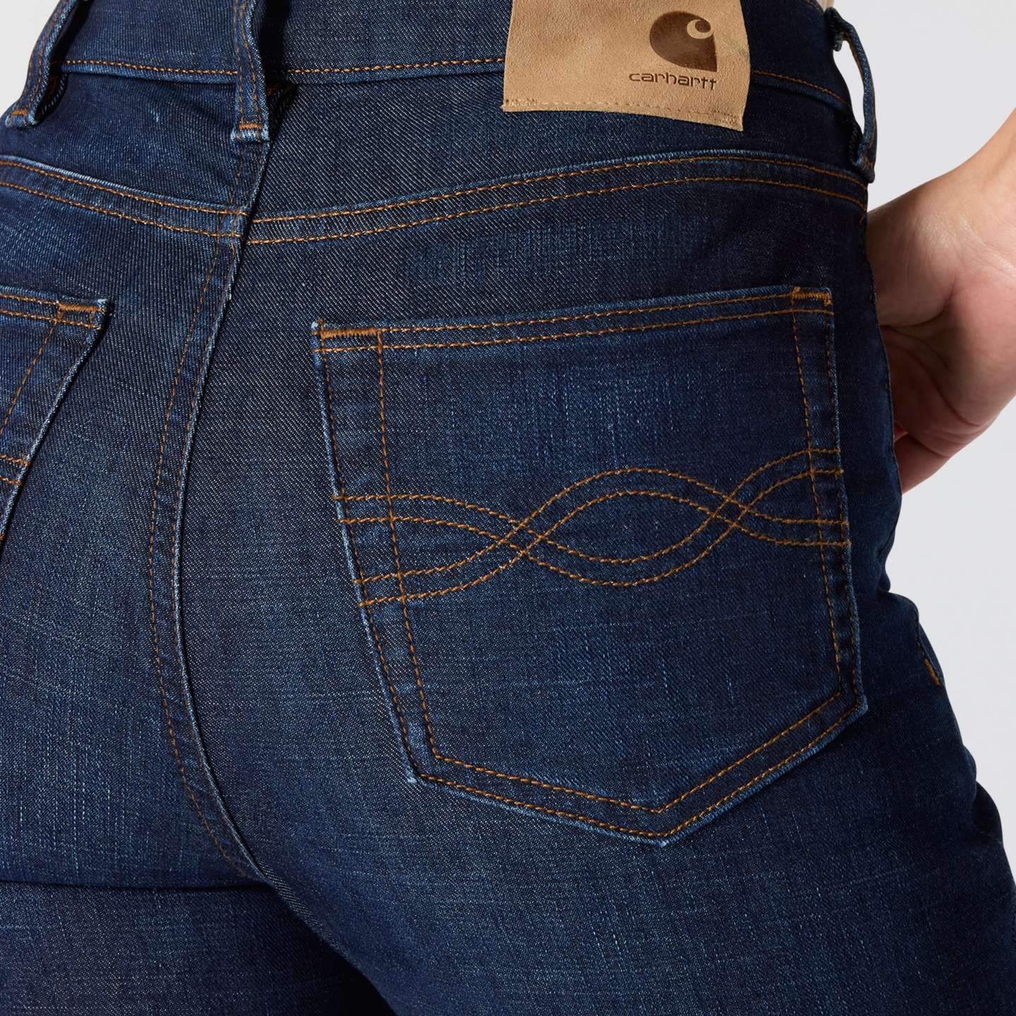 Женские джинсы Carhartt The Tiller Jean, цвет: Downpour — фото 3