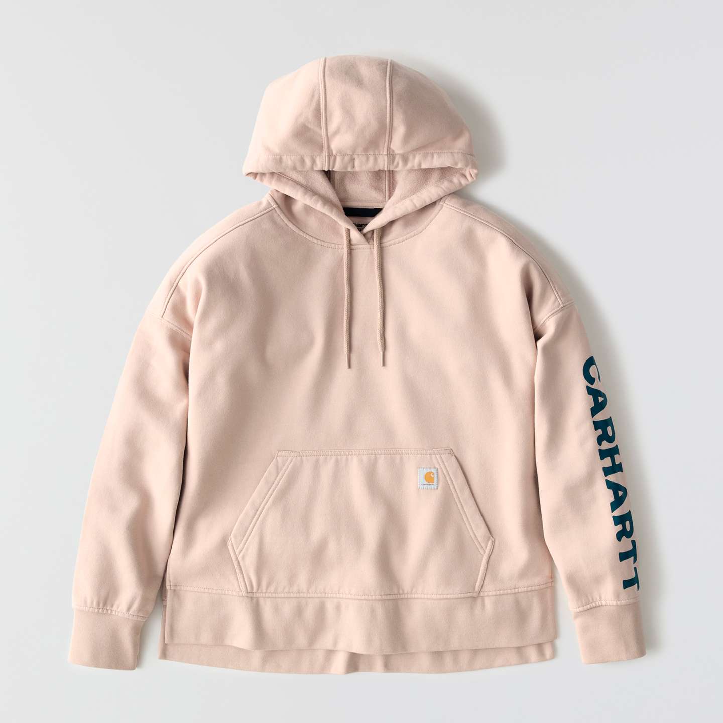 Женский свитшот Carhartt Oversized-Fit Midweight Hooded Mountain Graphic, цвет: Серо-коричневый меланжевый — фото 7