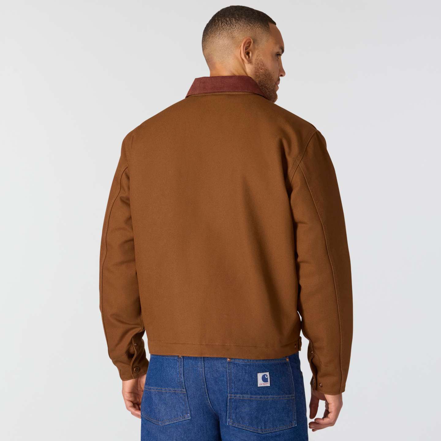 Мужская куртка Carhartt Crafted Series Duck Sherpa Lined Chore, цвет: Красный — фото 4