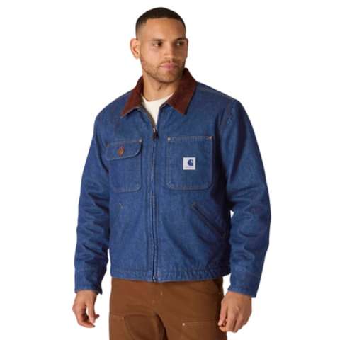 Мужские куртки Carhartt Crafted Series Denim Sherpa Lined Chore Jacket