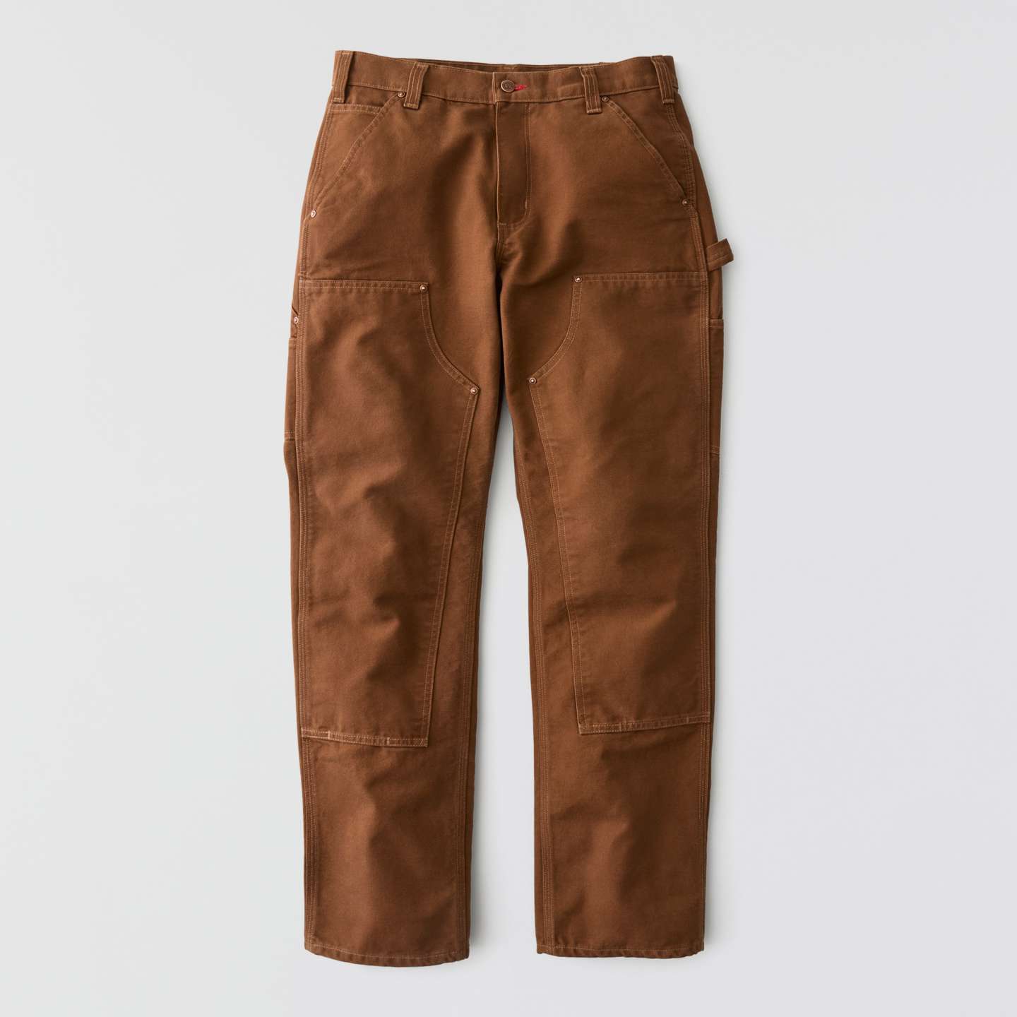 Мужские брюки Carhartt Crafted Series Loose Straight Duck Double-Front Dungaree, цвет: Красный — фото 8