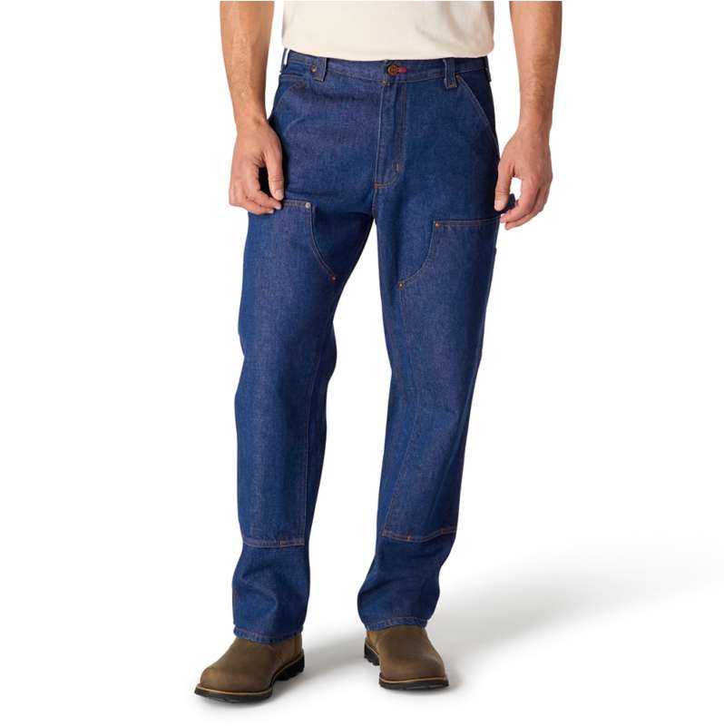 Carhartt  Rinsed Dark Indigo Crafted Series Loose Straight Double-Front Denim Dungaree