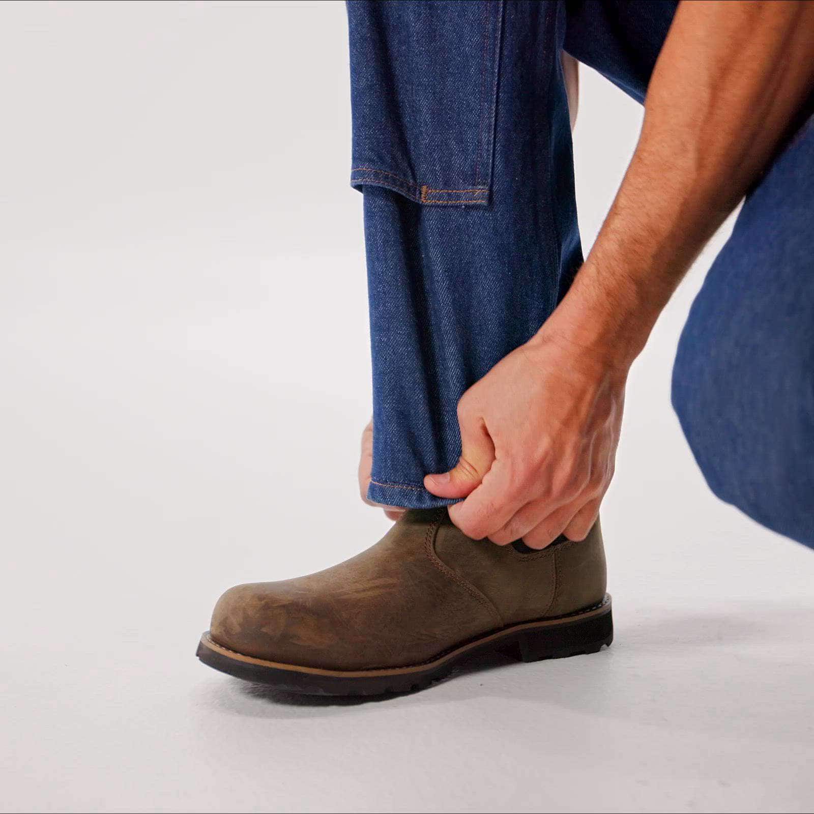 Additional thumbnail 2 of Crafted Series Loose Straight Double-Front Denim Dungaree