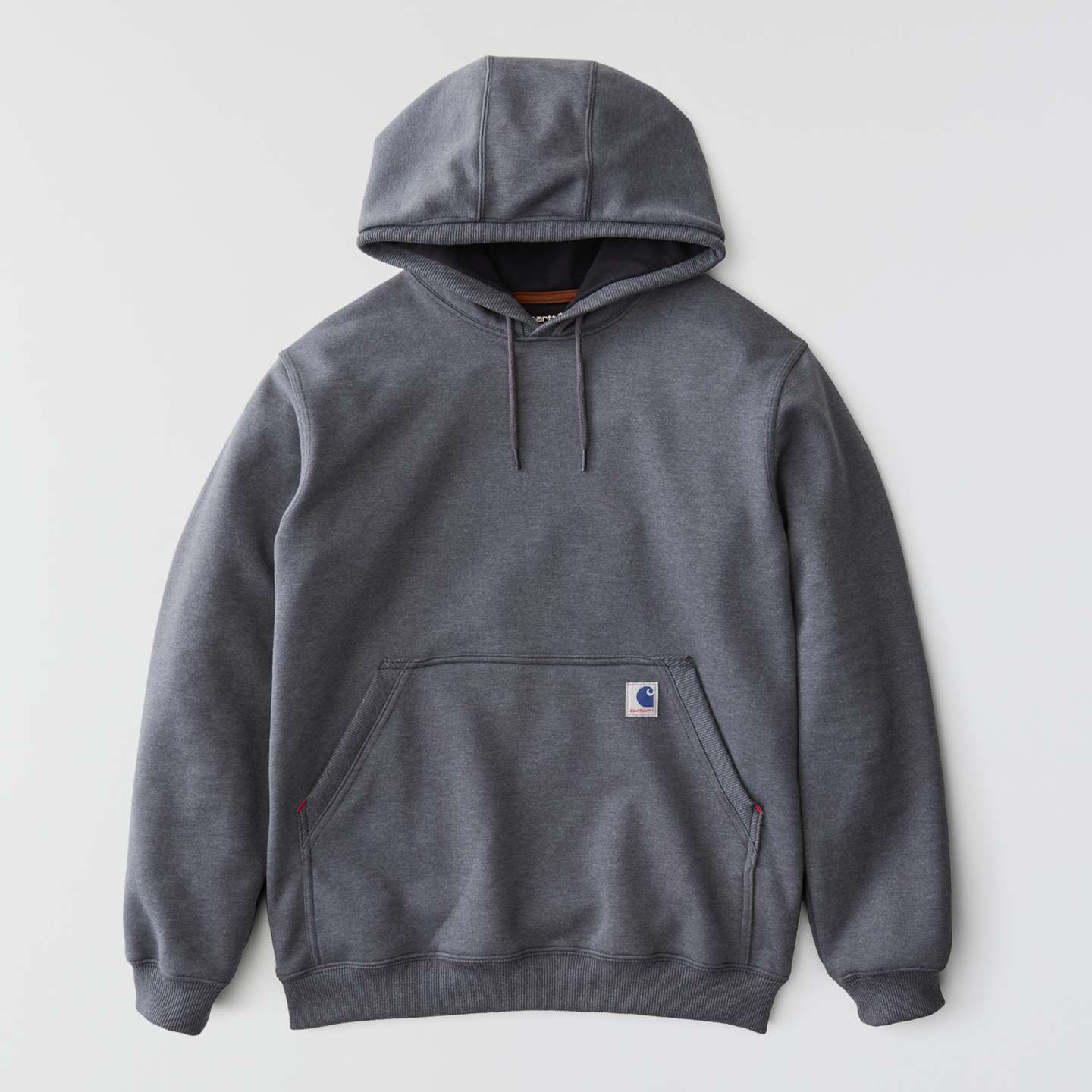 Мужское худи Carhartt Crafted Series Heavyweight Fleece, цвет: Карбоновый меланжевый — фото 8