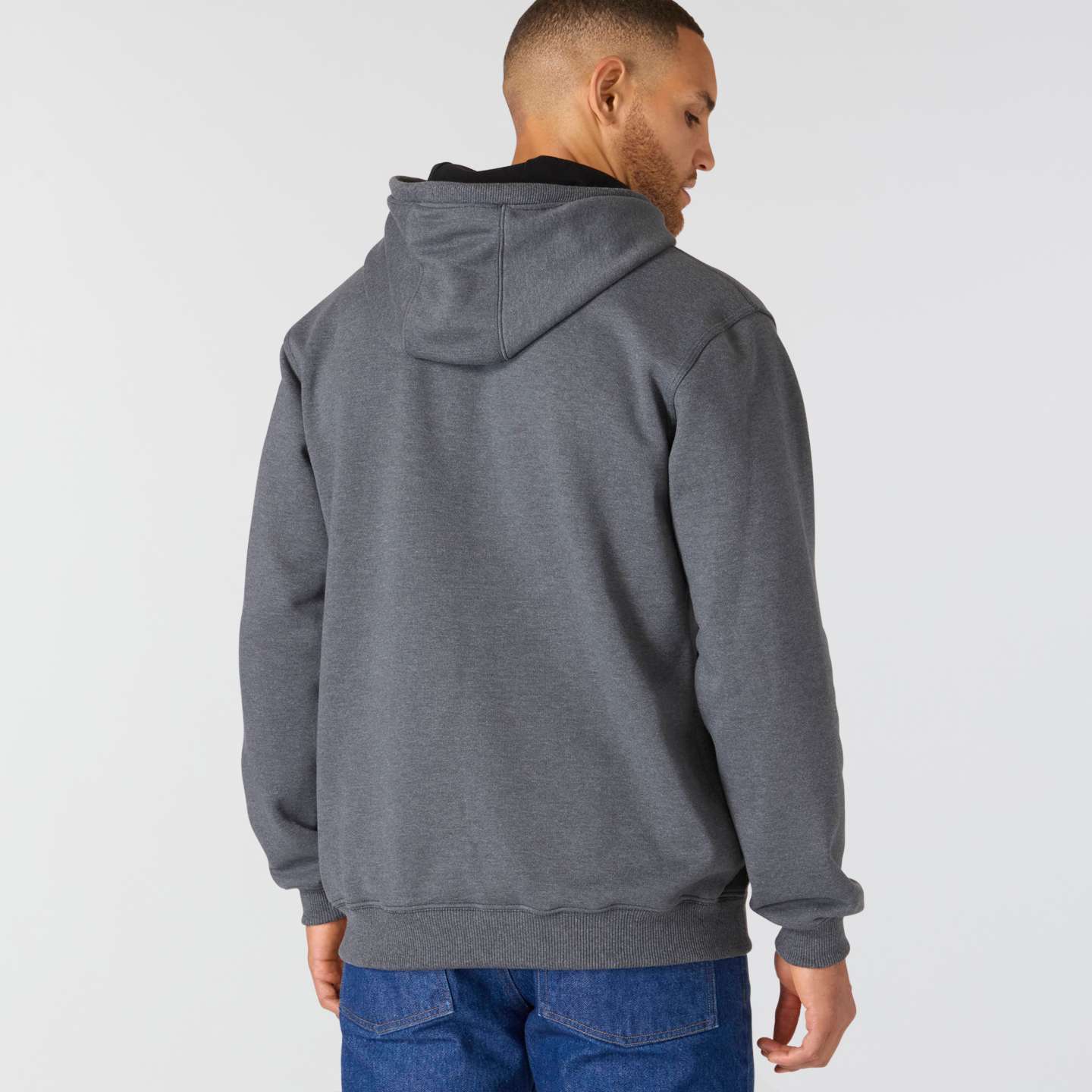 Мужское худи Carhartt Crafted Series Heavyweight Fleece, цвет: Карбоновый меланжевый — фото 5