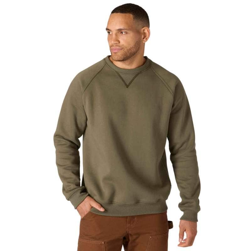 Loose Fit Midweight Quarter-Zip Mock-Neck Sweatshirt