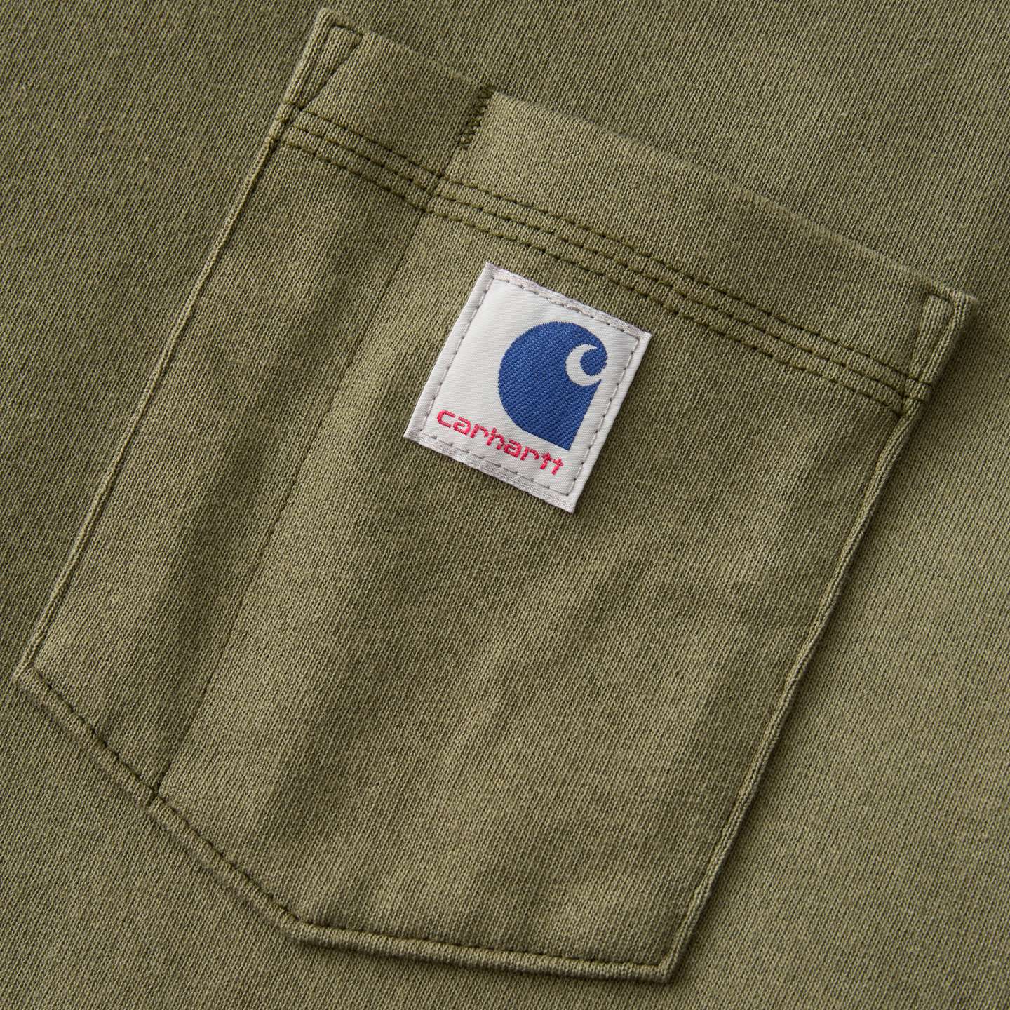 Мужская футболка Carhartt Crafted Series Heavyweight Loose, цвет: Армейский зелёный — фото 6