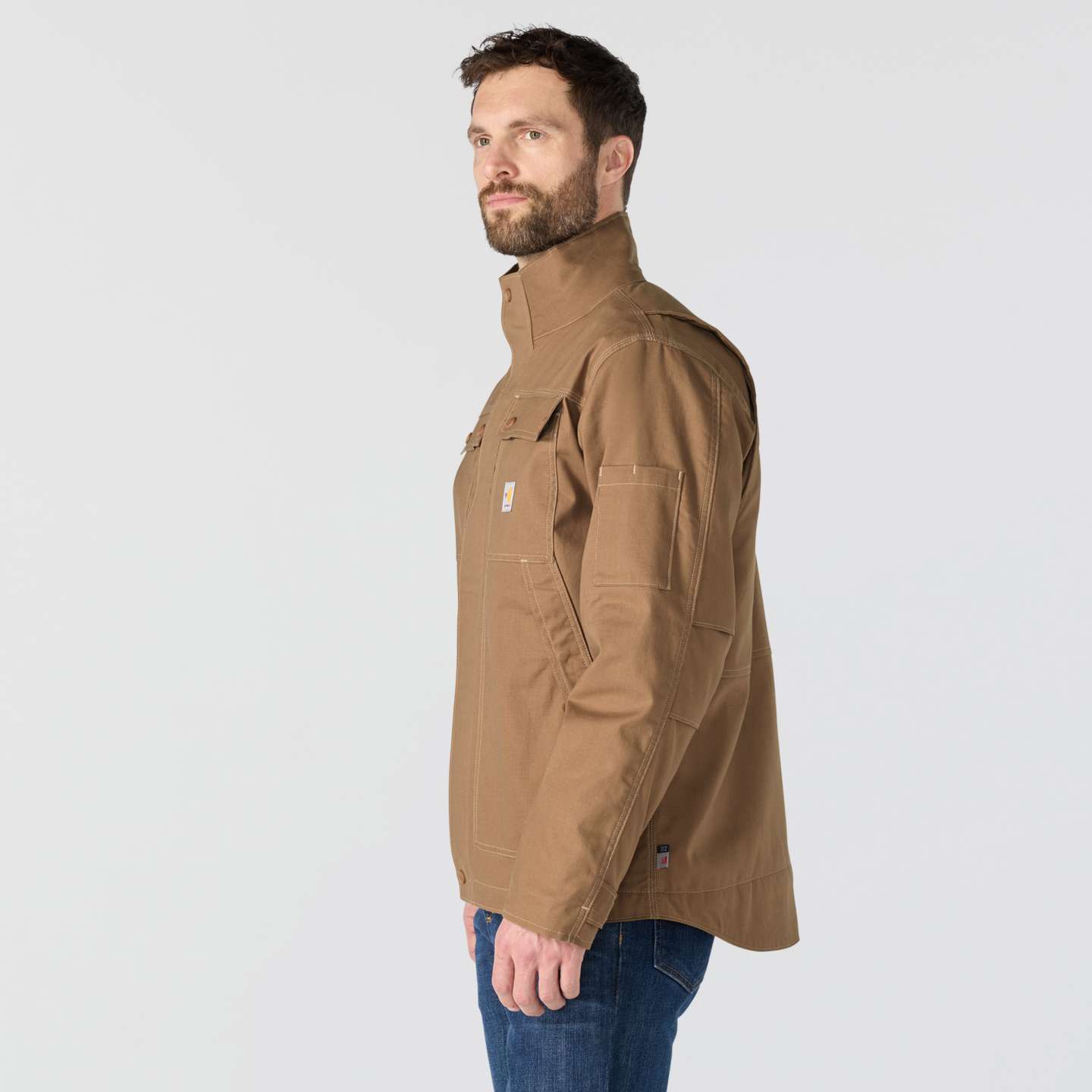 Мужское пальто Carhartt FR Quick Duck, цвет: Коричневый — фото 3