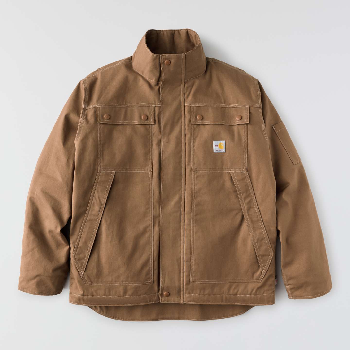 Мужское пальто Carhartt FR Quick Duck, цвет: Коричневый — фото 12