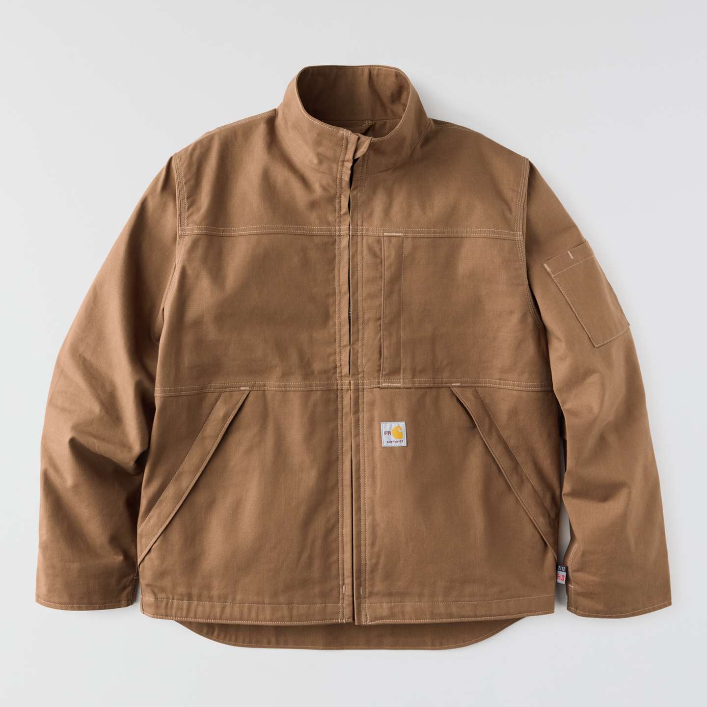 Мужская куртка Carhartt FR Quick Duck, цвет: Коричневый — фото 10
