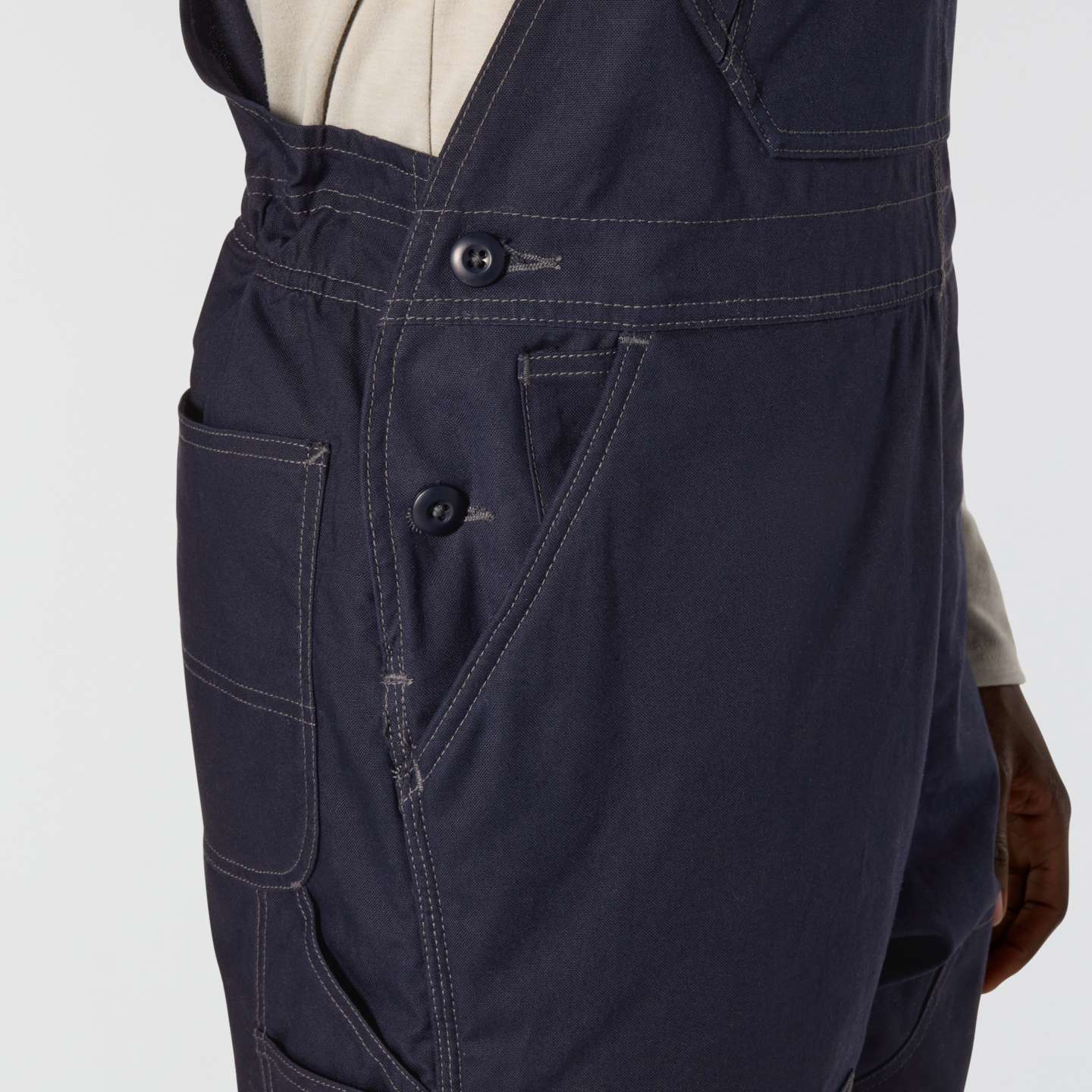 Мужской огнестойкий утеплённый полукомбинезон Carhartt FR Quick Duck Insulated, цвет: Тёмный тёмно-синий — фото 4