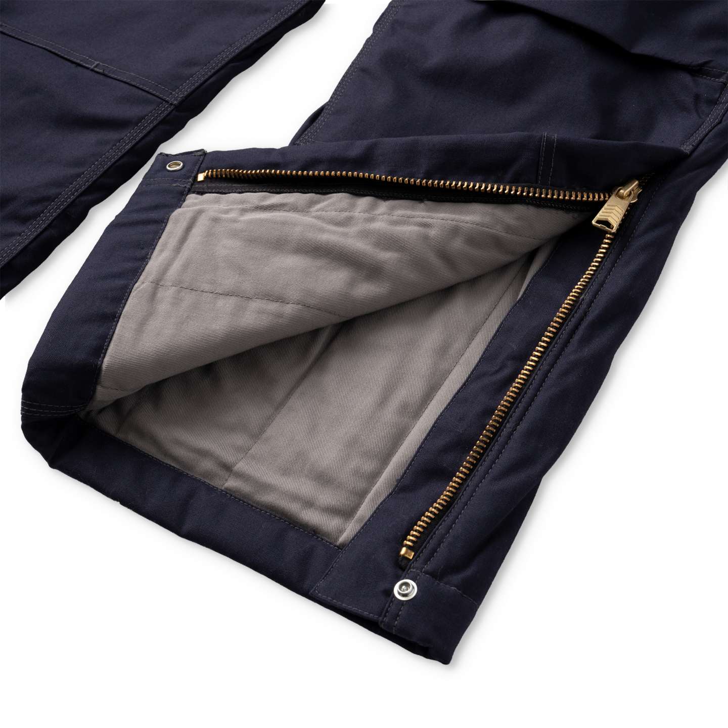 Мужской огнестойкий утеплённый полукомбинезон Carhartt FR Quick Duck Insulated, цвет: Тёмный тёмно-синий — фото 9
